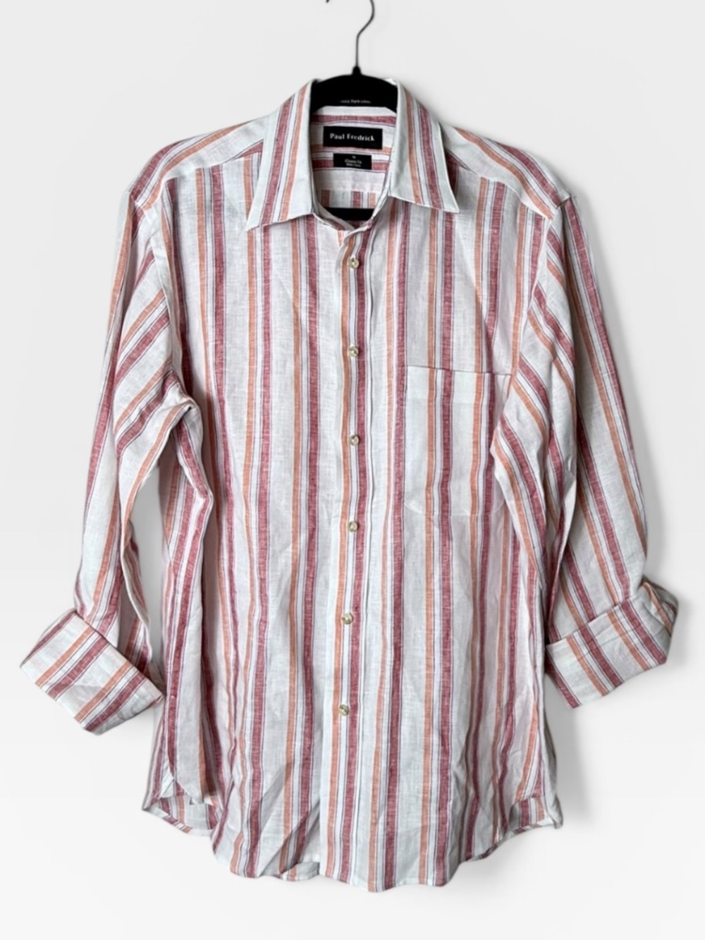 Paul‎ Frederick Vertical Striped Button-Down Shirt Size M Classic Fit (0)